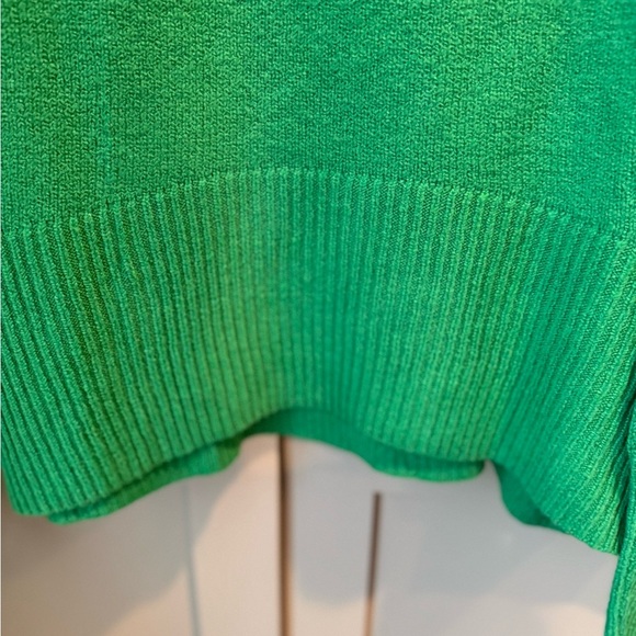 NWT a new day Vibrant Green Cowl Neck Dropped Shoulder Sweater SZ L - Picture 5 of 13